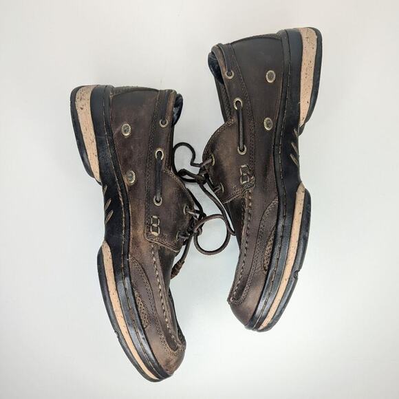 Irish Setter Red Wing Brown leather shoes deck boat oxford lace up size 11.5 - Picture 3 of 9